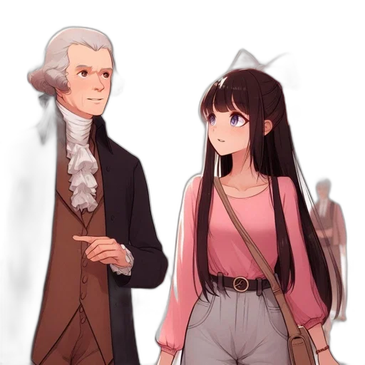 staff, jacket, dress, anime transparent PNG cut-out