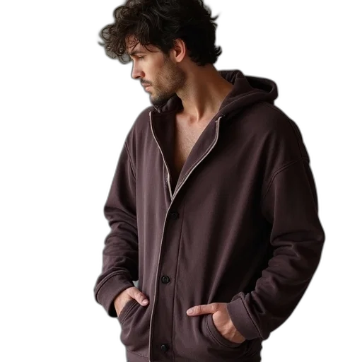 jacket, photorealistic, earth tones, one transparent PNG cut-out