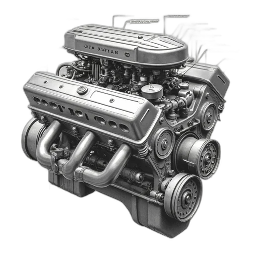 car, 3d render, detailed, technical transparent PNG cut-out