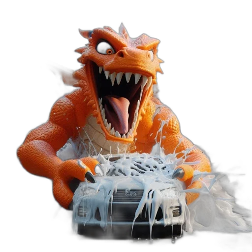 dragon, car, creature, animal transparent PNG cut-out