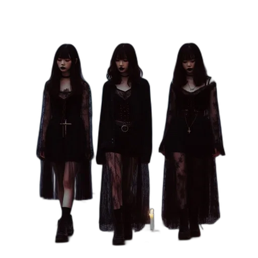 jacket, dress, staff, concept art transparent PNG cut-out