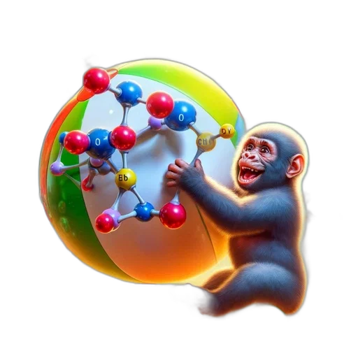 creature, concept art, 3d render, monkey transparent PNG cut-out