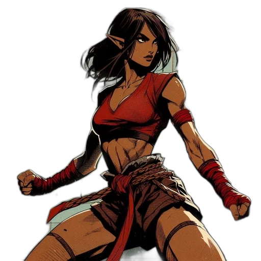 comic book art, concept art, fantasy art, cartoon transparent PNG cut-out