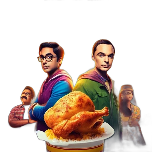 food, concept art, fire, poster transparent PNG cut-out