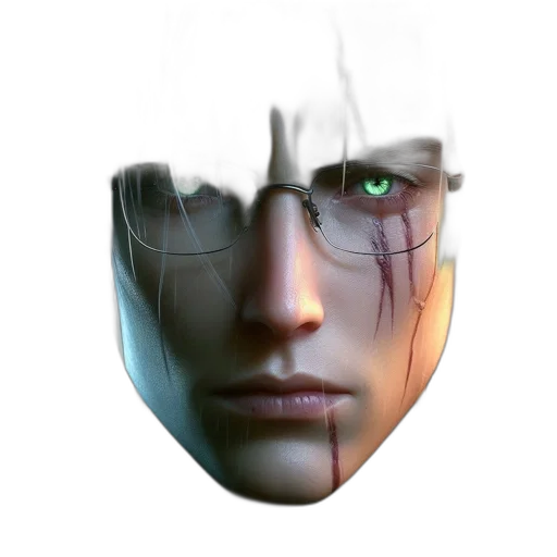 face, mask, robot, crown transparent PNG cut-out