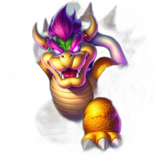 dragon, creature, staff, mask transparent PNG cut-out