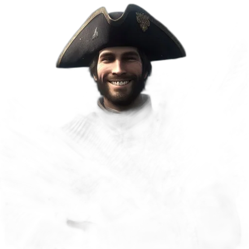 staff, hat, face, crown transparent PNG cut-out