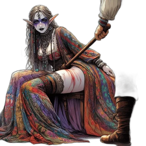 staff, mask, creature, weapon transparent PNG cut-out