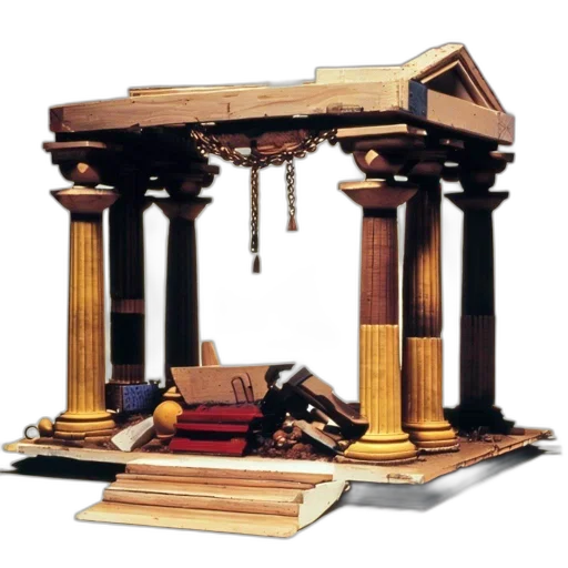 furniture, jewelry, building, 3d render transparent PNG cut-out