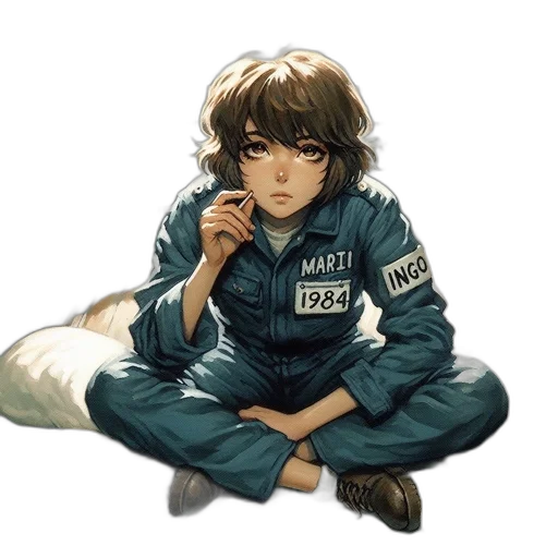 jacket, face, creature, robot transparent PNG cut-out