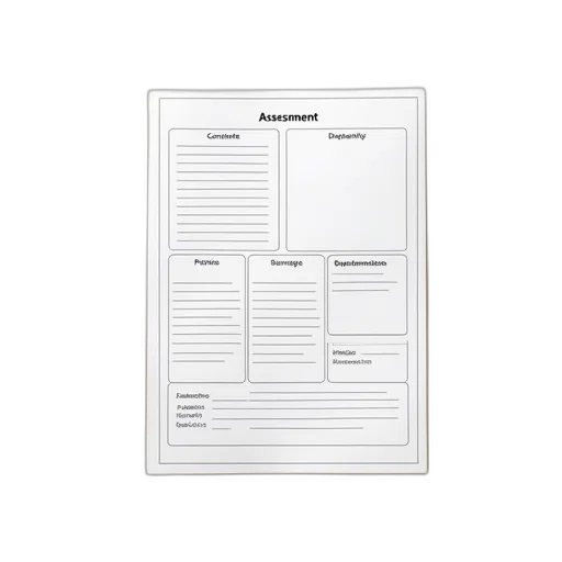 sample, assessment, template transparent PNG cut-out
