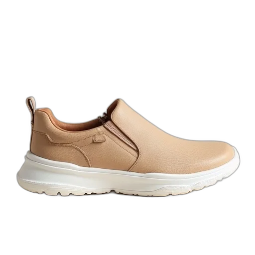 shoes, womens, sneaker, beige transparent PNG cut-out