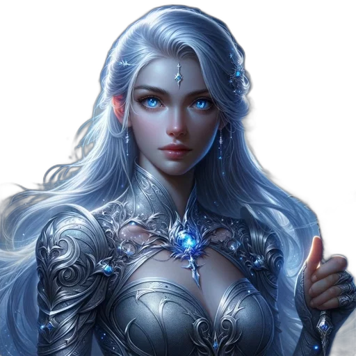 fantasy art, concept art, comic book art, photorealistic transparent PNG cut-out
