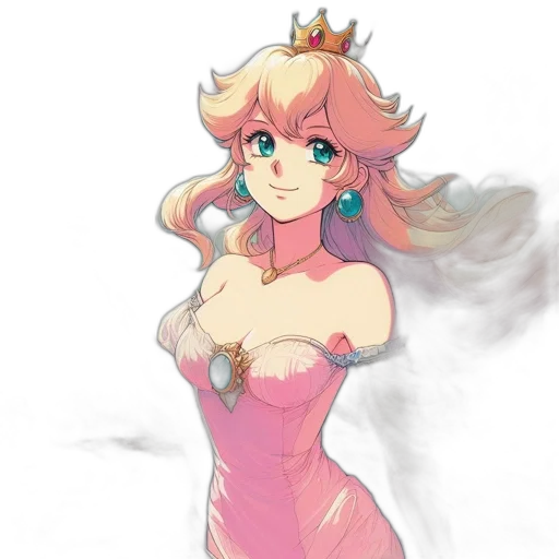 dress, crown, staff, weapon transparent PNG cut-out