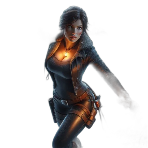 jacket, concept art, comic book art, fantasy art transparent PNG cut-out