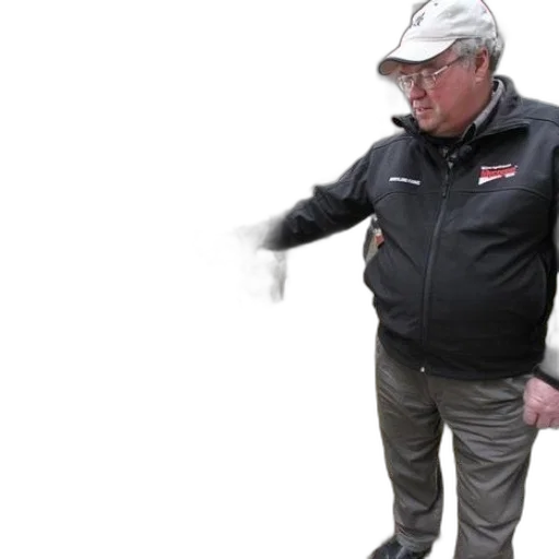 jacket, staff, hat, creature transparent PNG cut-out