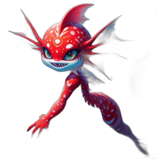 creature, dragon, staff, animal transparent PNG cut-out