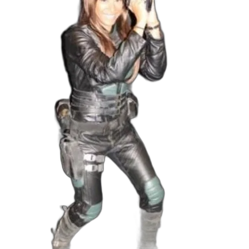 jacket, staff, weapon, 3d render transparent PNG cut-out