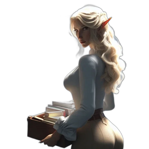 dress, staff, dragon, crown transparent PNG cut-out