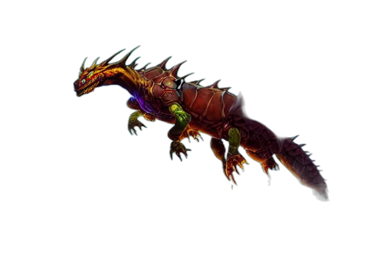 dragon, creature, animal, staff transparent PNG cut-out