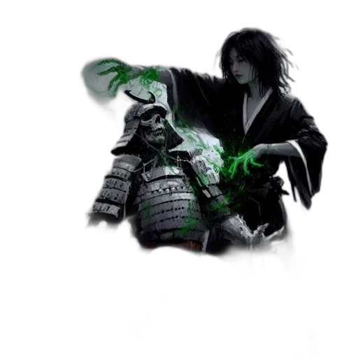 mask, dragon, creature, staff transparent PNG cut-out