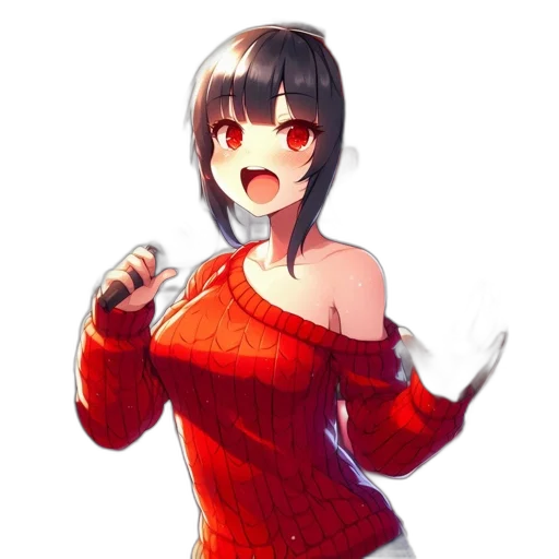 dress, jacket, robot, staff transparent PNG cut-out