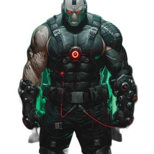 robot, jacket, concept art, cyberpunk transparent PNG cut-out