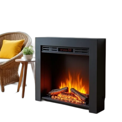 furniture, modern, electric, fireplace transparent PNG cut-out