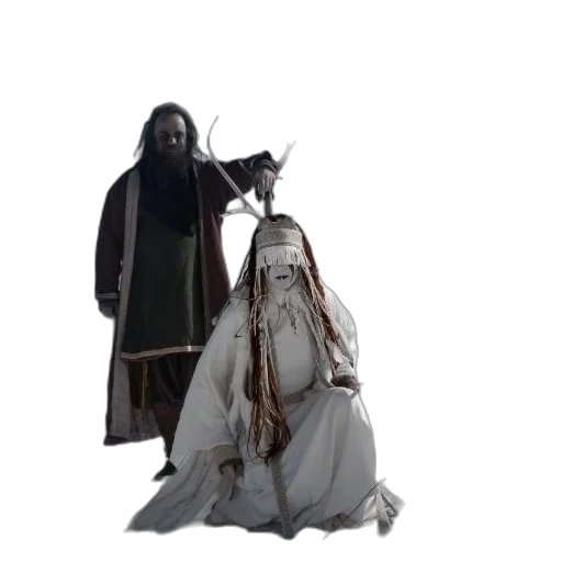 staff, dress, sword, mask transparent PNG cut-out
