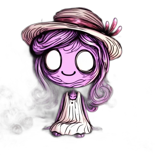 dress, mask, staff, cartoon transparent PNG cut-out