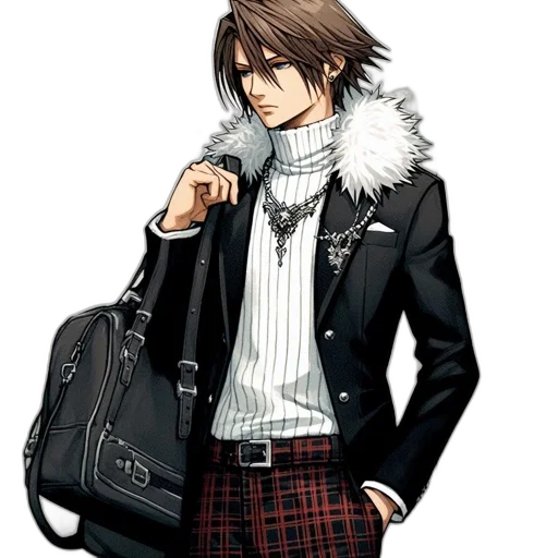 jacket, concept art, pixel art, photorealistic transparent PNG cut-out