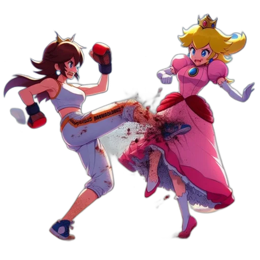 dress, weapon, staff, crown transparent PNG cut-out