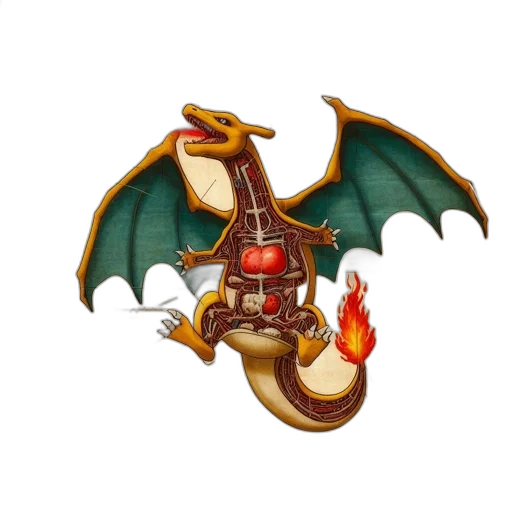 dragon, staff, jewelry, concept art transparent PNG cut-out