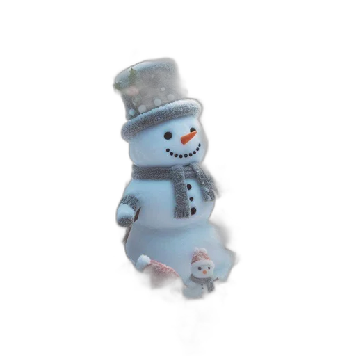 robot, staff, hat, 3d render transparent PNG cut-out