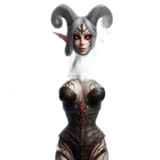 dress, mask, creature, fantasy art transparent PNG cut-out