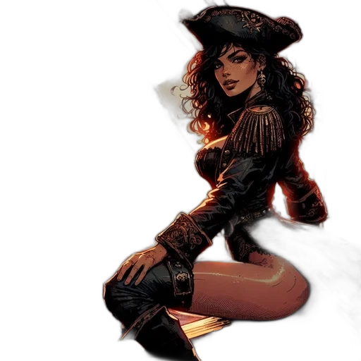 hat, comic book art, concept art, fantasy art transparent PNG cut-out