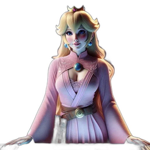 dress, crown, staff, concept art transparent PNG cut-out
