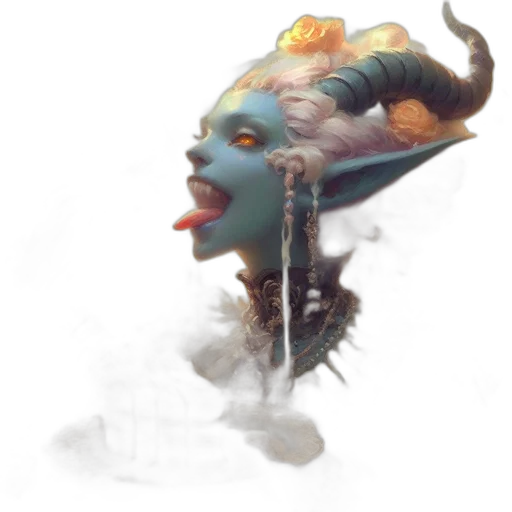 mask, face, staff, creature transparent PNG cut-out