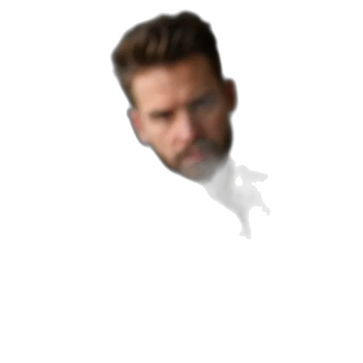 face, hair, staff, jacket transparent PNG cut-out