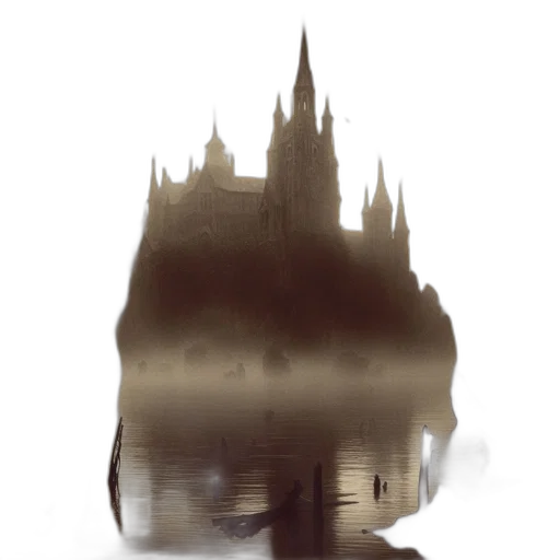 crown, mask, building, dragon transparent PNG cut-out
