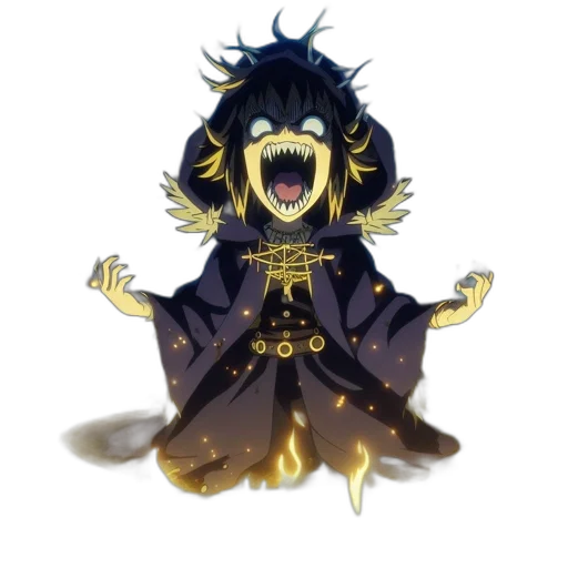mask, creature, crown, staff transparent PNG cut-out