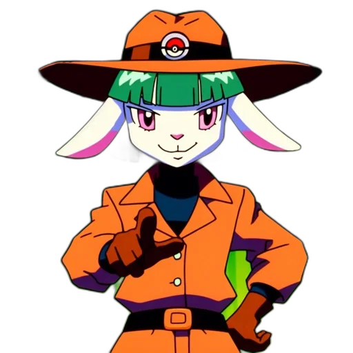 hat, staff, jacket, animal transparent PNG cut-out