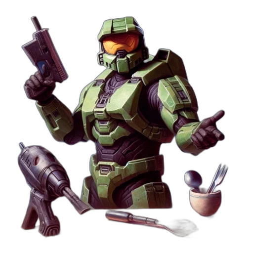 robot, weapon, concept art, pixel art transparent PNG cut-out