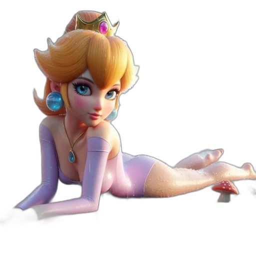 crown, dress, concept art, 3d render transparent PNG cut-out
