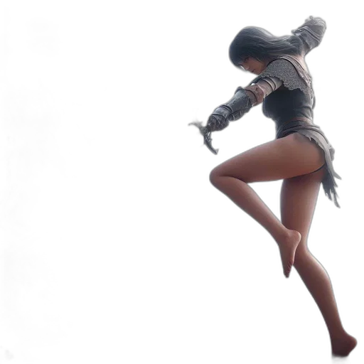 stormy, beach, female, warrior transparent PNG cut-out