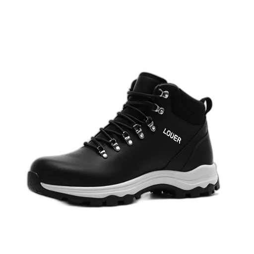shoes, black, white, image transparent PNG cut-out
