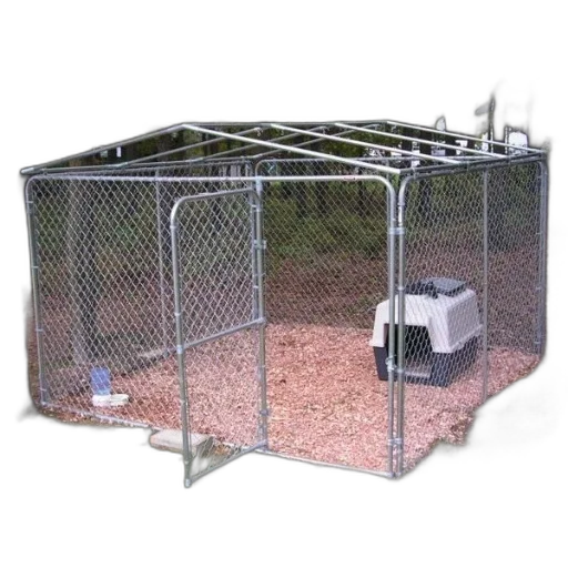 staff, chain-link, dog, kennel transparent PNG cut-out