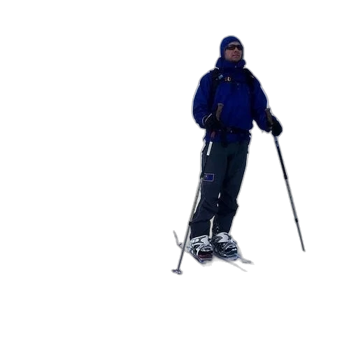 staff, 3d render, snow, man transparent PNG cut-out