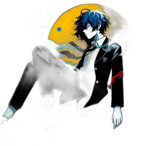 mask, jacket, robot, creature transparent PNG cut-out