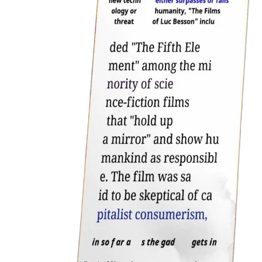poster, fifth, element, features transparent PNG cut-out